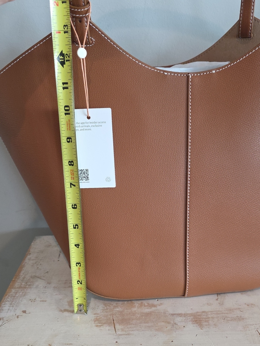 Quince Rowan Tote In Cognac - Picture 11 of 12